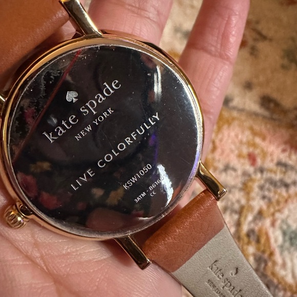 Kate Spade Monterey Mother of Pearl Dial Brown Leather Band Ladies Watch KSW1050 - Picture 7 of 8